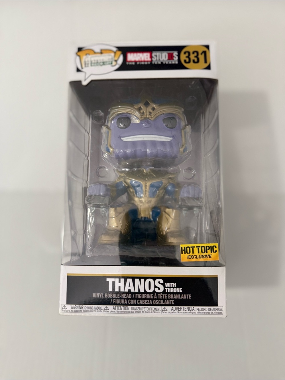 Funko Pop! Thanos with Throne #331 Marvel Hot Topic Exclusive 2018